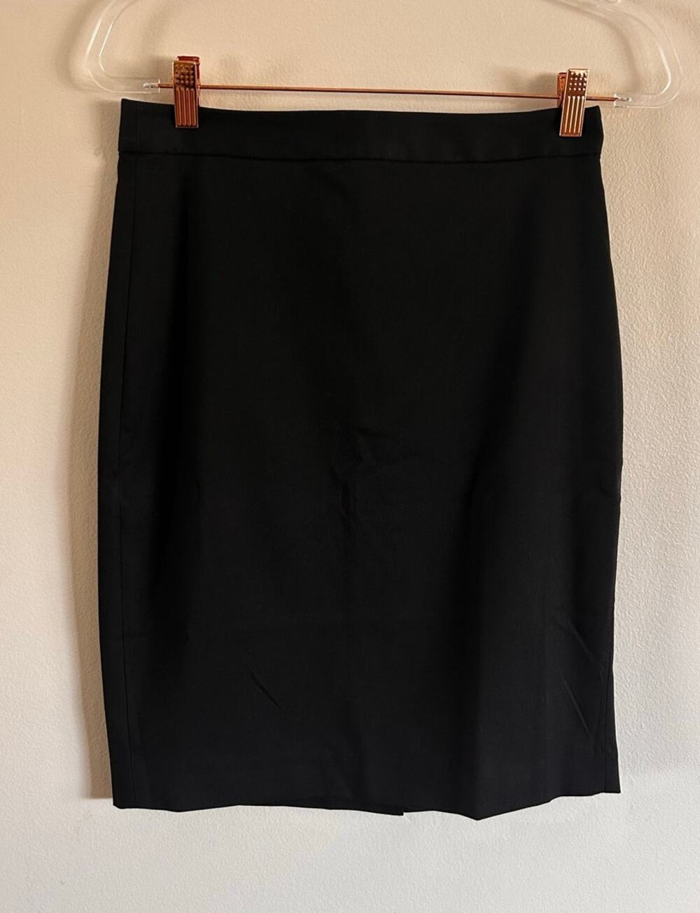 Banana Republic Factory Black Pencil Skirt Size 2 Career Office Stretch